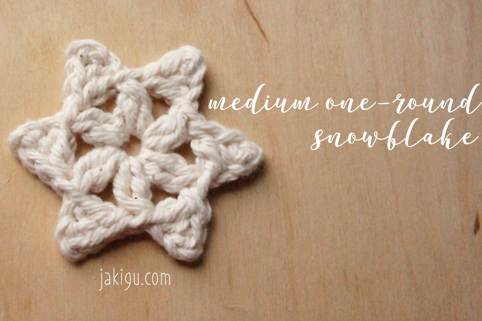 Quick and Easy Christmas Project - Free Snowflake Crochet Pattern by JaKiGu
