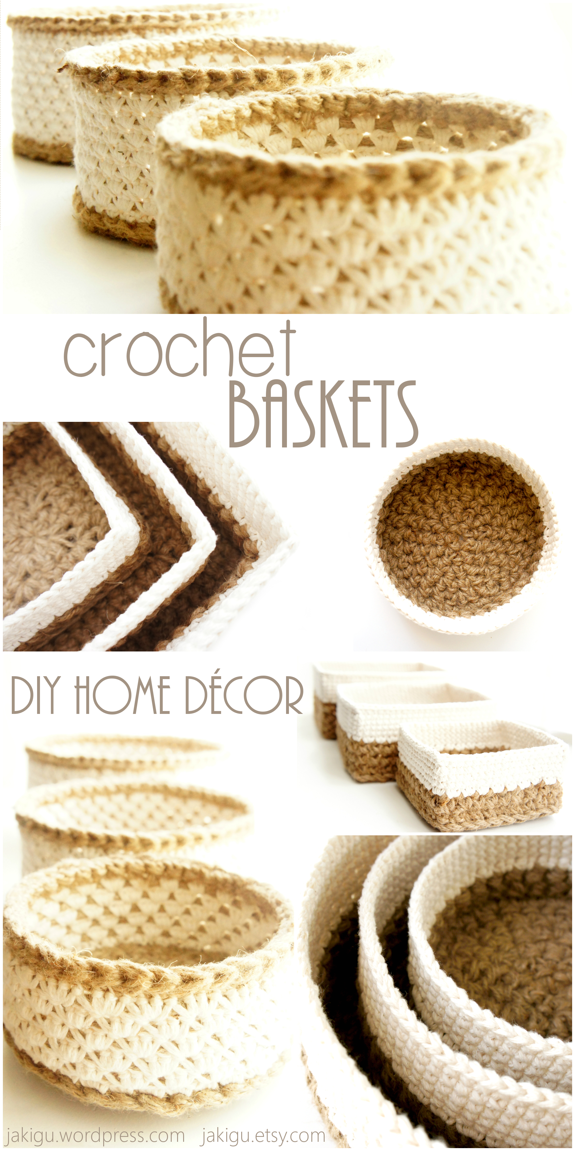 Crochet Baskets by JaKiGu, Pattern Bundle