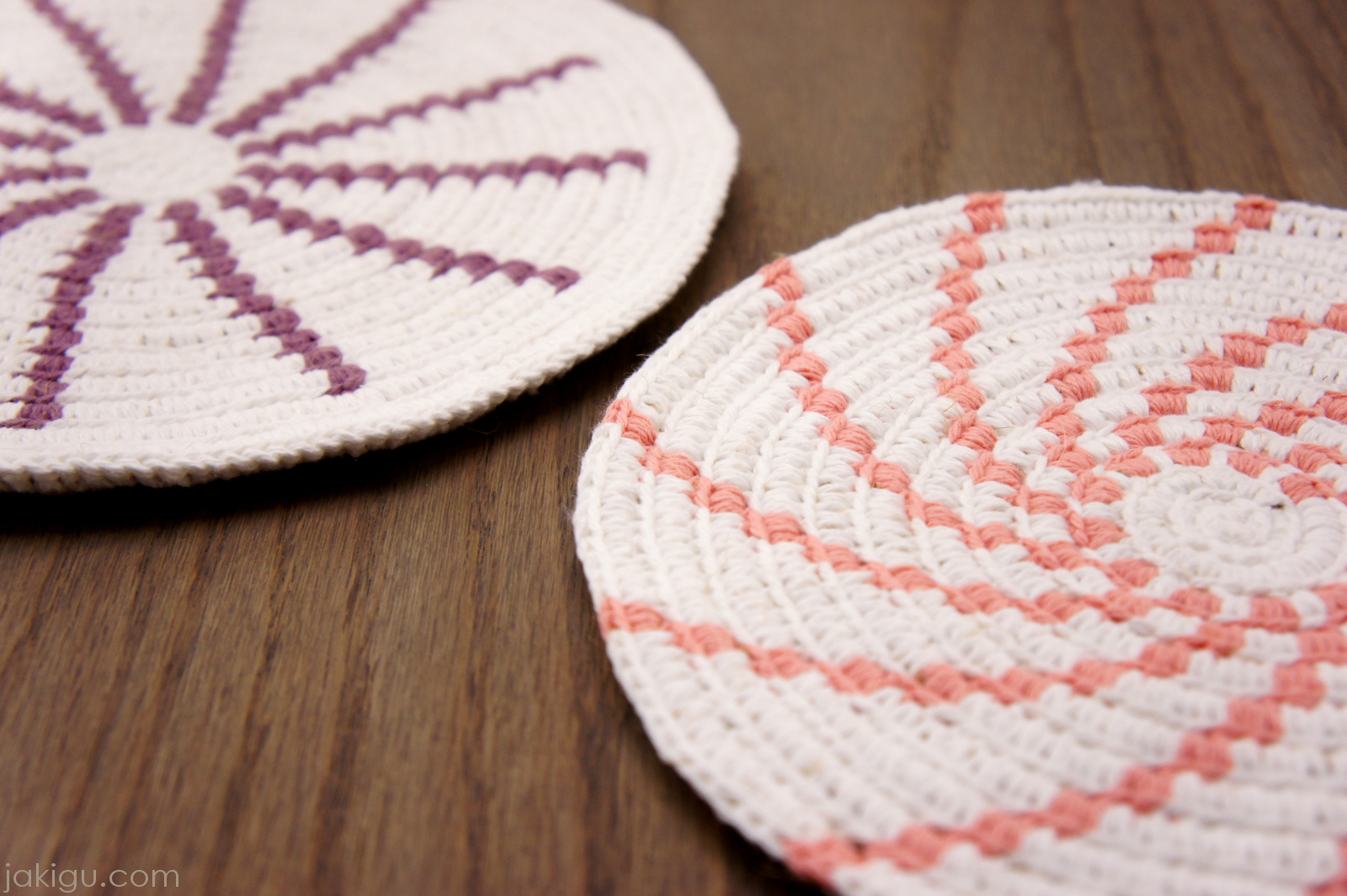 Crochet Potholder - Bag Bottom - Basket Base - Crochet over Coil