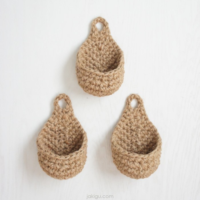 jakigu.com | Raindrop Hanging Basket | crochet pattern