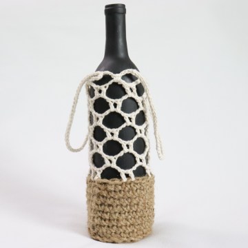 Bottle Carrier Crochet Pattern EAU by jakigu.com