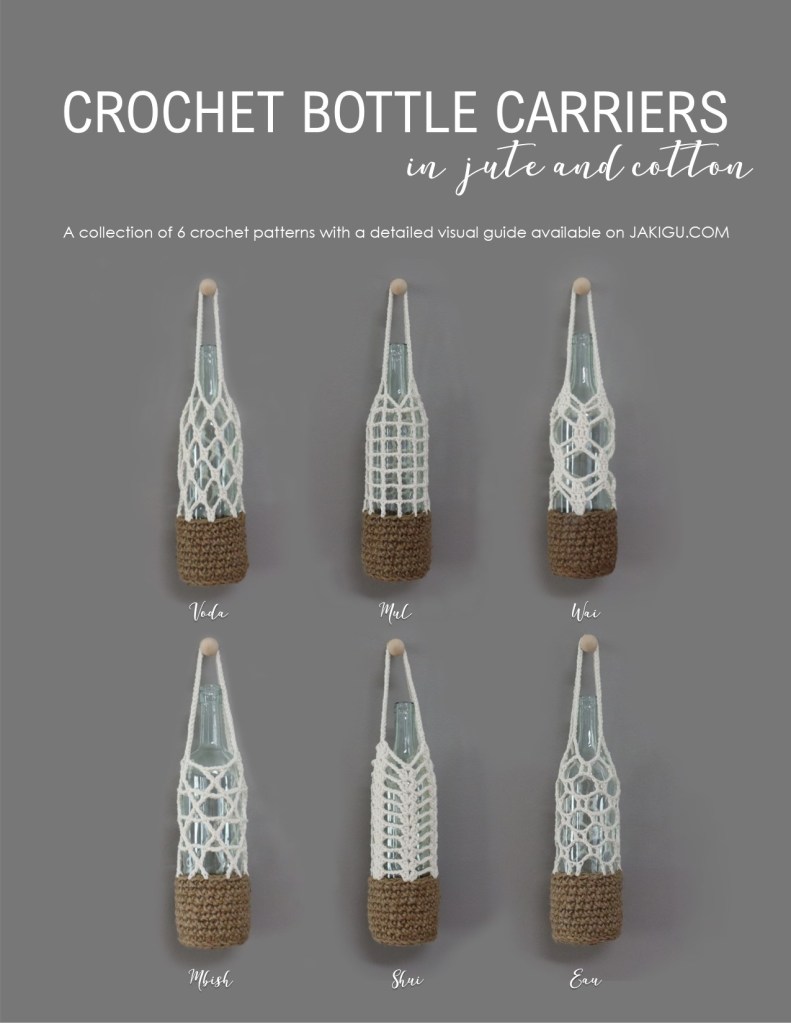 Bottle Carriers Crochet Pattern Collection | jakigu.com